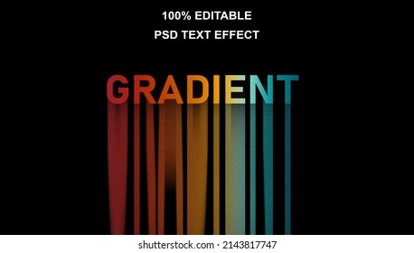 
Long Gradient Shadow Text Effect