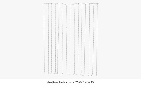 Long Vertical String Light Curtain
