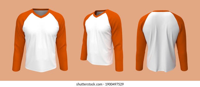 Download Blank T Shirt Raglan Mockup Images Stock Photos Vectors Shutterstock