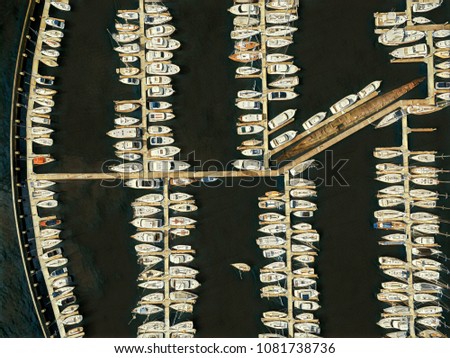 Similar – Aerial View Of Luxury Yachts And Boats In Port At The Black Sea