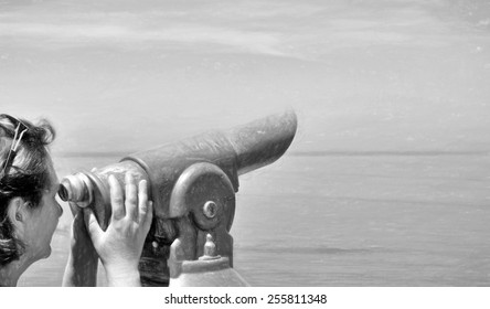 looking forward  - illustration based on own photo image