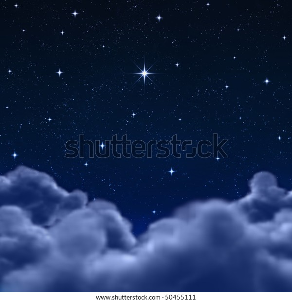 Looking Out Wishing Star Space Night Stock Illustration