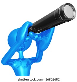 Looking Through Telescope