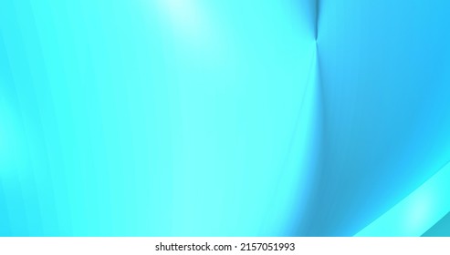 Looped Footage. Abstract Light Blue Background With Dynamic Blue 3d Lines. 3D Animation Of Blue Lines. Modern Video Background, Animated, Screensaver, Copy Space.