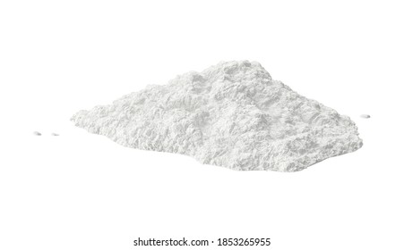 Loose Pile Of Crystalmeth 3D Illustration On White Background