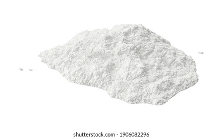 Loose Pile Of Crystalmeth 3D Illustration On White Background