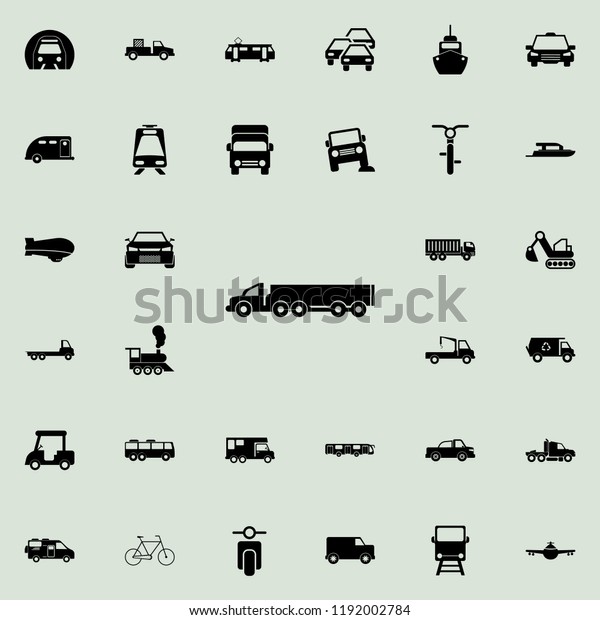 lorry with a trailer icon. transport icons
universal set for web and
mobile