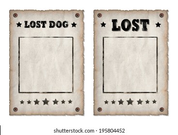 Lost, Lost Dog Grungy Faded Posters 