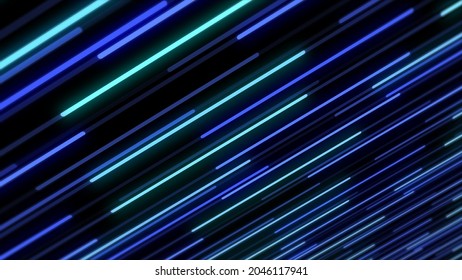 Lots Of Blue Neon Lines Background