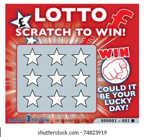 Lottery scratch card