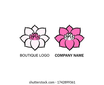 Lotus logo design variation. Beautiful flower symbol - Powered by Shutterstock