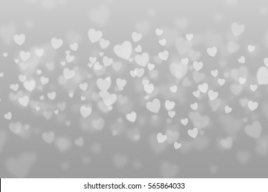 Love Background Abstract Heart Bokeh White Stock Illustration 565864033