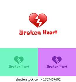 Broken Heart Logo Images Stock Photos Vectors Shutterstock