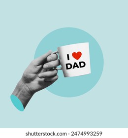 I love, dad mug, celebration, father's day, cup, hand, Father, Father's Day, Love, Feeling, Gift, Cup without saucer, Joy, Drink, Coffee, Beverage, Positive Emotion, Lifestyles, Family, Festive, June - Powered by Shutterstock