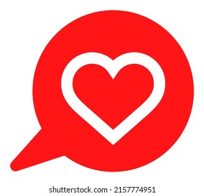 heart text message art