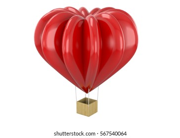 Love And Hot Air Baloon - 3d