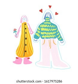Love Like Virus Can Happen Anybody Stock Illustration 1617975286
