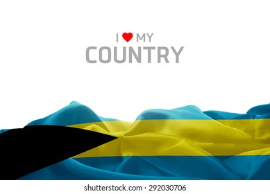 I Love My Country Bahamas flag