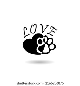 Love My Pet Logo With Shadow