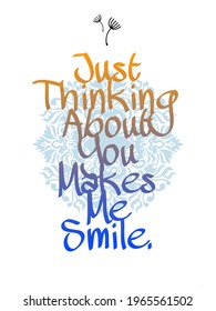 Just Thinking About You Quotes Love Quotes Just Thinking About You Stock Illustration 1965561502 |  Shutterstock