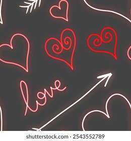 love valentines day hearts seamless abstract pattern background fabric fashion design print wrapping paper digital illustration art texture textile wallpaper colorful apparel image  - Powered by Shutterstock