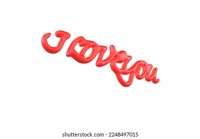 I Love You 3D Model Render image
