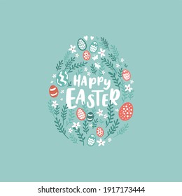 Lovely hand drawn Easter design with decorative elements, doodle style, great for cards, banners, wallpapers, invitations - Powered by Shutterstock