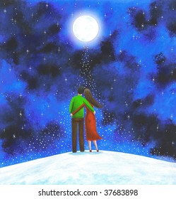 Lovers Under The Full-moon