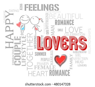 Lovers Words Indicating Affection Compassion And Togetherness