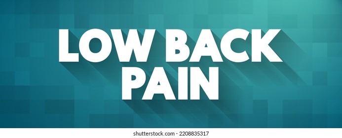 215 Acute Low Back Pain Images, Stock Photos & Vectors | Shutterstock