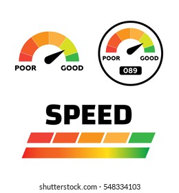 Low Moderate High Gauges Set Stock Illustration 548334103 | Shutterstock