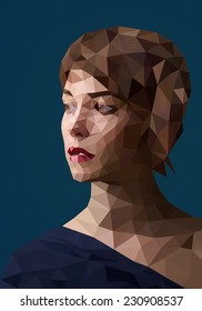 Low Poly Abstract Portrait  