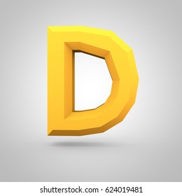 Low Poly Alphabet Letter D Uppercase Stock Illustration 624019481 ...