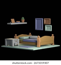 Bajo poli interior dormitorio