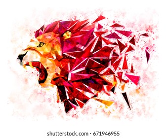 Abstract Lion High Res Stock Images Shutterstock