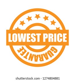 Lowest price guarantee sticker icon or graphic label for promotional campaign or business marketing material
 - Shutterstock ID 1274804881