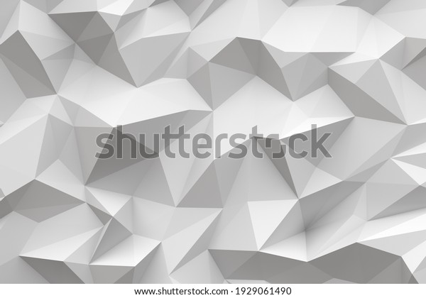 3d white chaotic polygons full wall geometric digital wallpaper murals