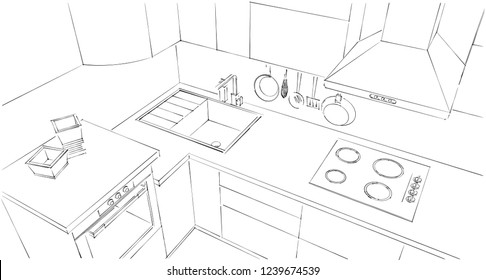 Kitchen Sink Wall Images, Stock Photos & Vectors | Shutterstock