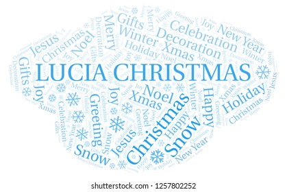 Lucia Christmas word cloud.