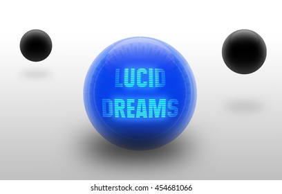 Lucid Dreams Concept 3D Illustration.