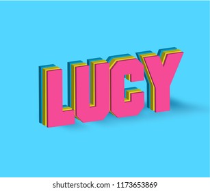 278 Lucy name image Images, Stock Photos & Vectors | Shutterstock