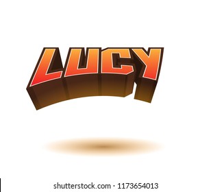 Lucy Name Image Images, Stock Photos & Vectors | Shutterstock