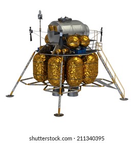 Lunar Lander. 3D Model.