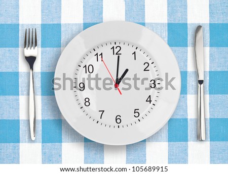 Lunch time concept