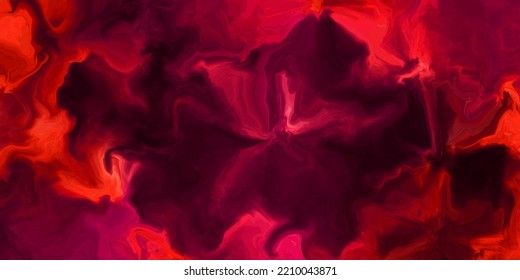 Luxurious Colorful Dark Pink And Red Gradient Acrylic Onyx Paint Liquid Marble Wallpaper. Abstract Pink Acrylic Pours Liquid Marble Surface Design. Beautiful Fluid Abstract Paint Background. 