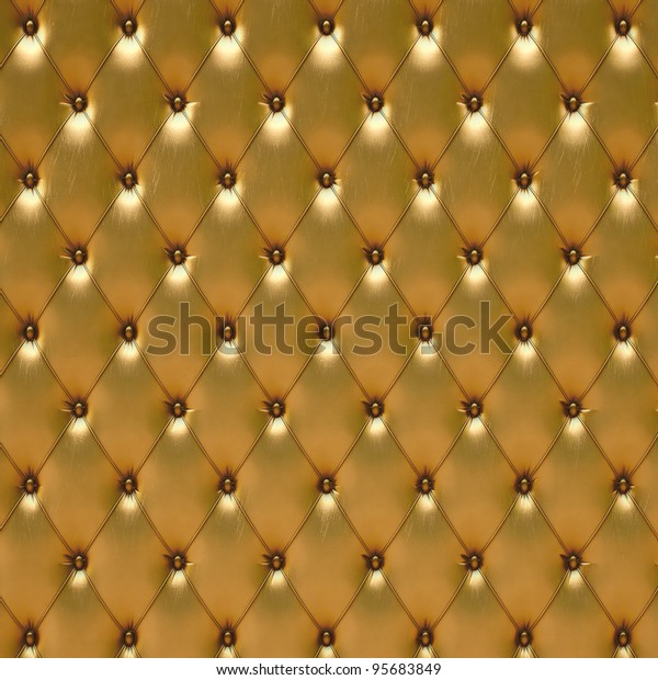 3d luxurious golden faux leather