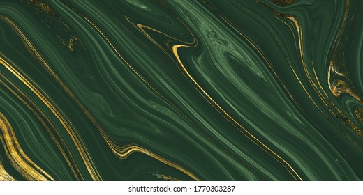 Luxurious Green onyx marble with golden veins high resolution, Turquoise Green agate marbel, polished slice mineral, Green and golden wall texture abstract background.