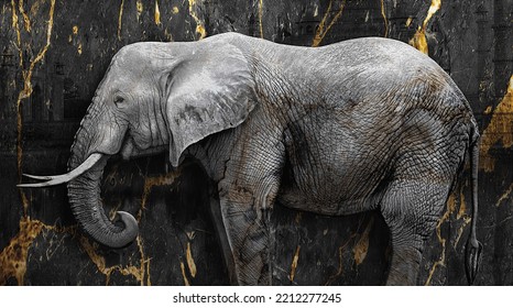 7 Elephant Head In Colorful Graffiti Paint Images, Stock Photos ...