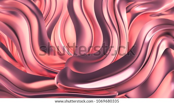 Luxury Background Gold Drapery Fabric 3d Stock Illustration 1069680335