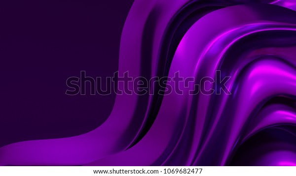 Luxury Background Purple Drapery Fabric 3d Stock Illustration